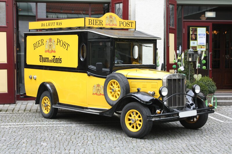 Yellow Vintage Delivery Truck — Calm