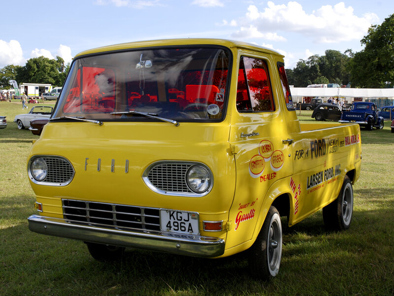 Yellow Vintage Ford Pickup