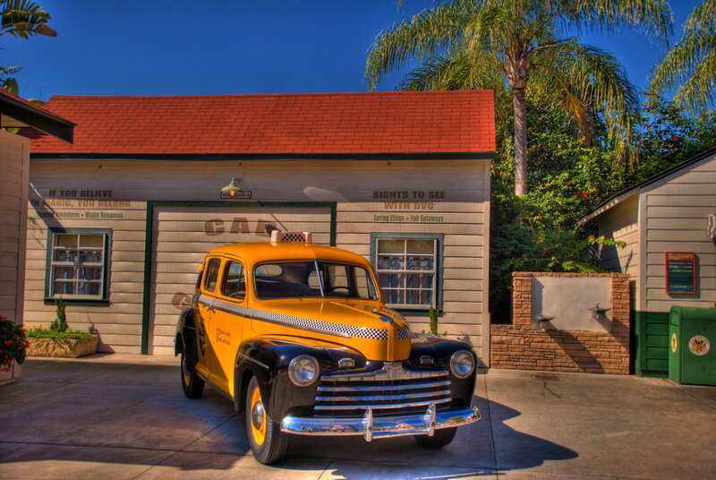 Yellow Vintage Taxi