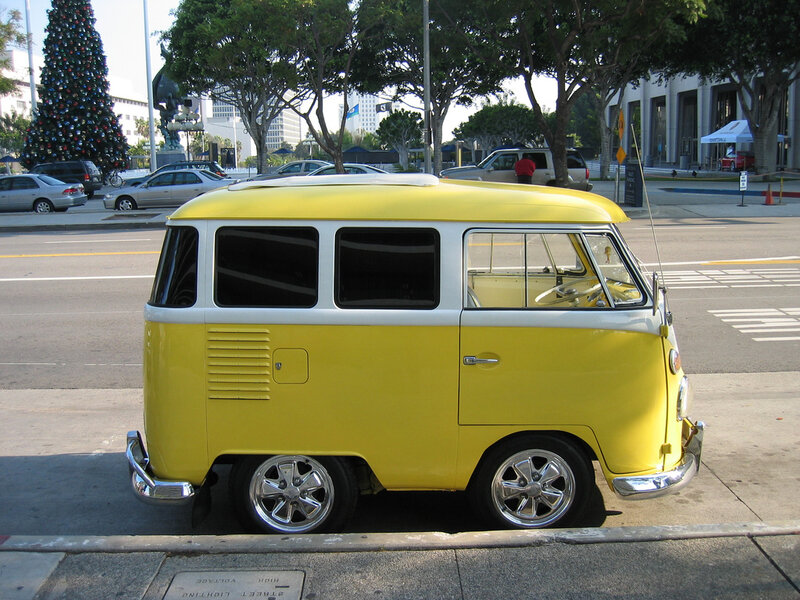 Yellow Vintage Van