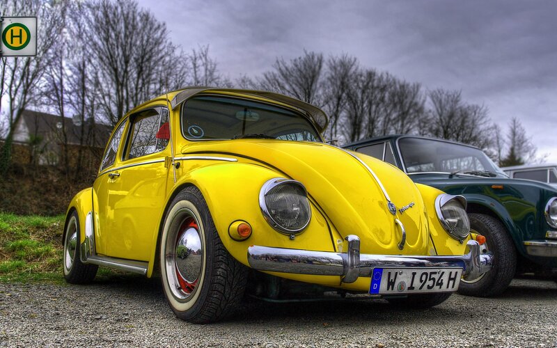 Yellow Volkswagen Beetle