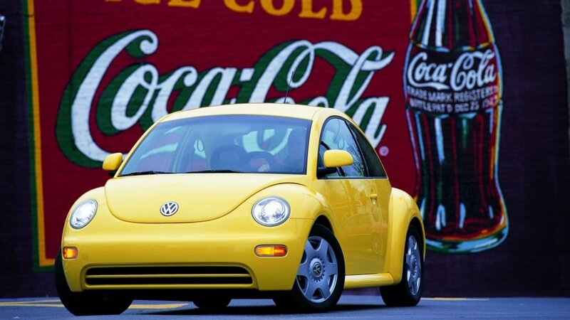 Yellow Volkswagen Beetle — Vibrant