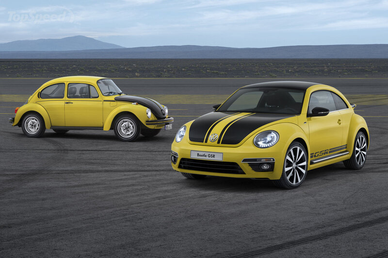 Yellow Volkswagen Beetles