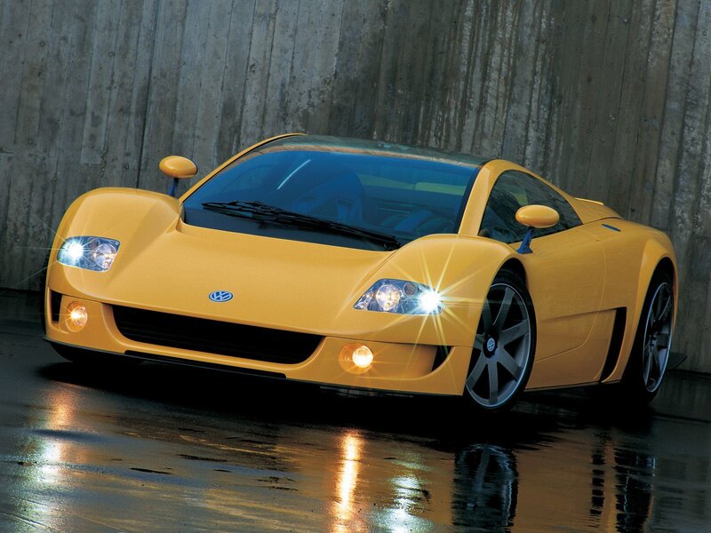 Yellow Volkswagen Concept Car