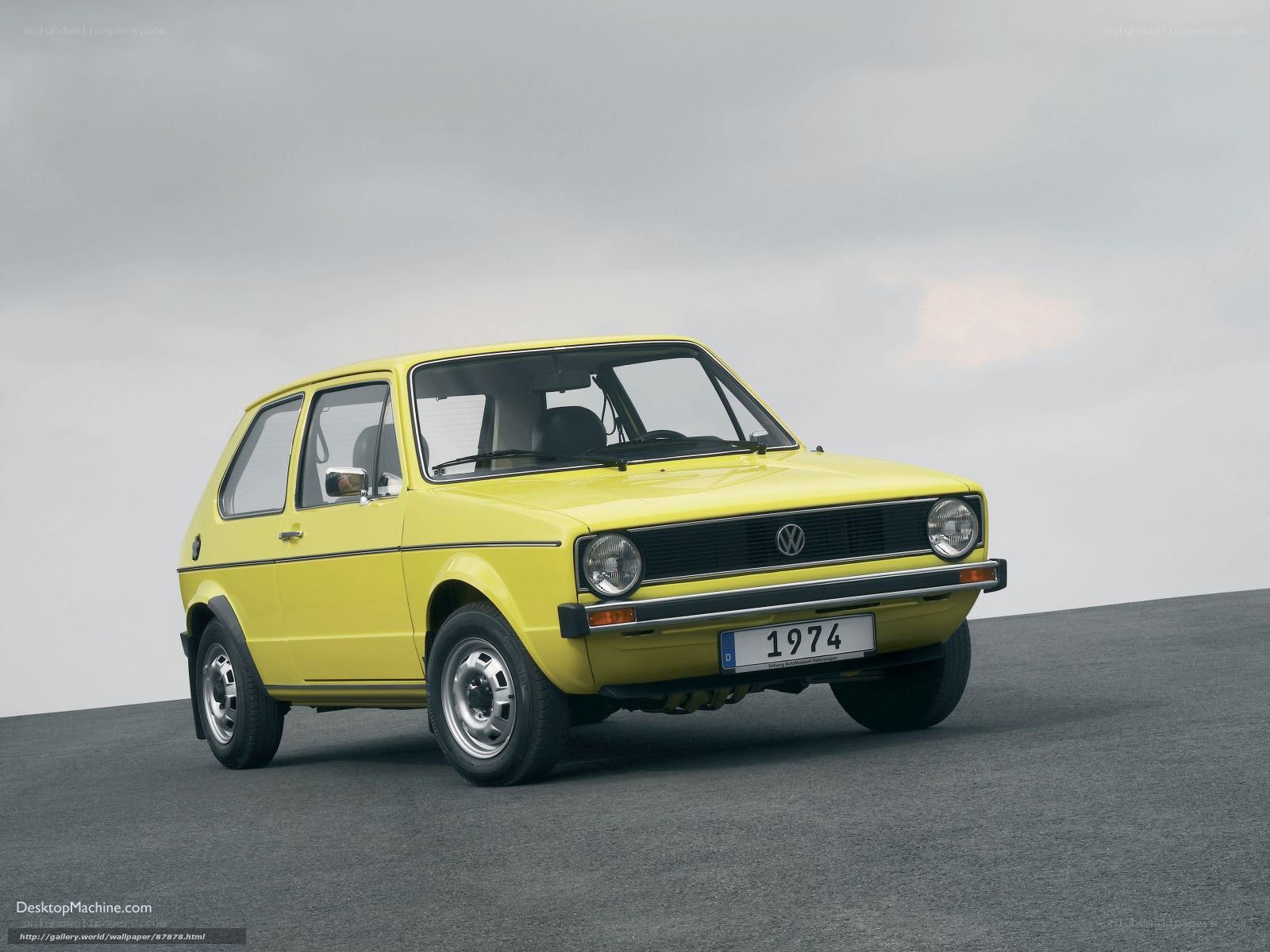 Yellow Volkswagen Golf 1974