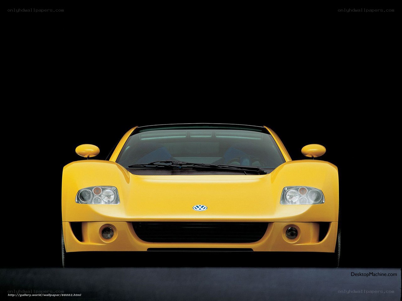 Yellow Volkswagen race car