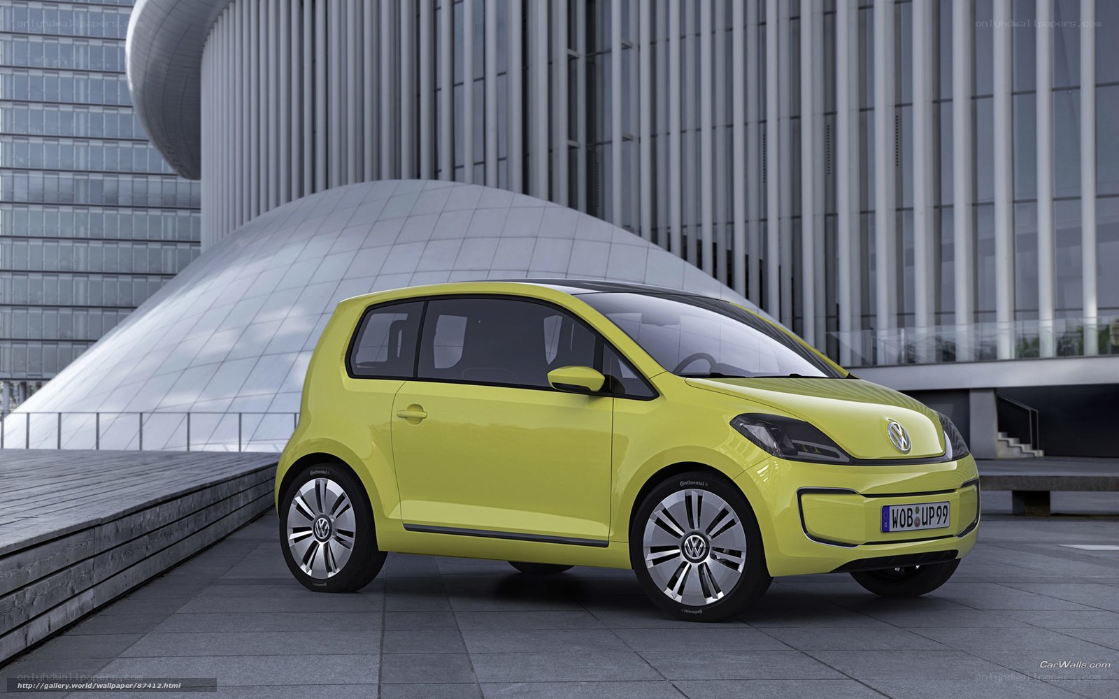 Yellow Volkswagen up! car