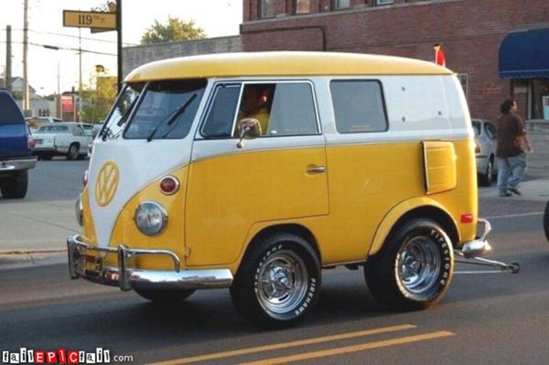 Yellow Volkswagen Van