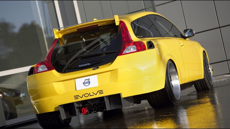Yellow Volvo Car — Dramatic