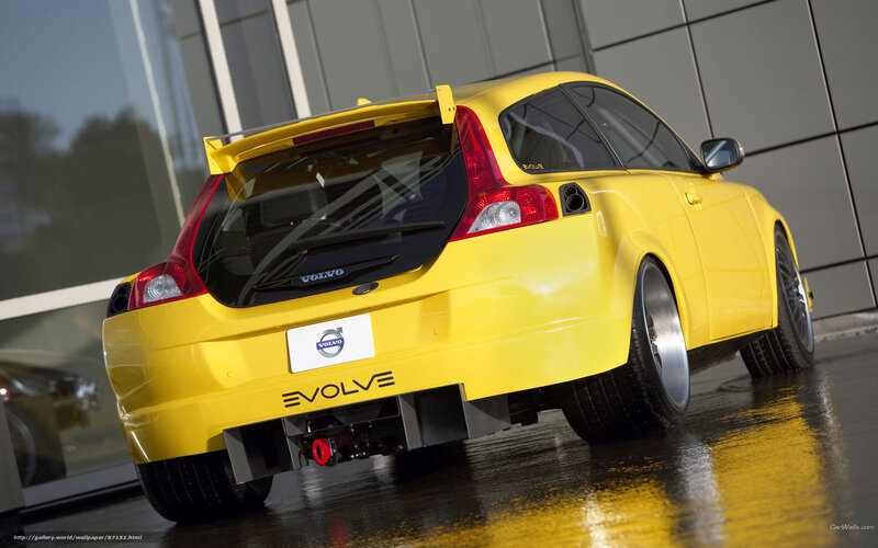 Yellow Volvo Car