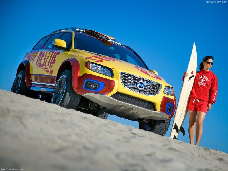 Yellow Volvo Suv