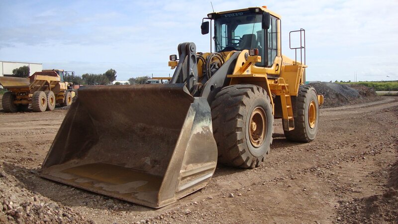 Yellow Volvo Wheel Loader