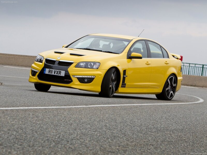 yellow VXR performance sedan