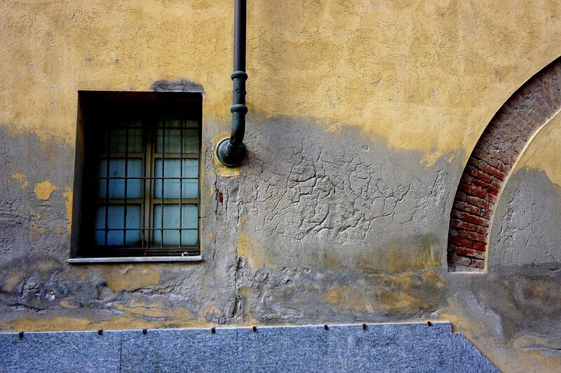 Yellow Wall with Window — Dramatic