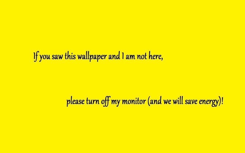 yellow wallpaper message