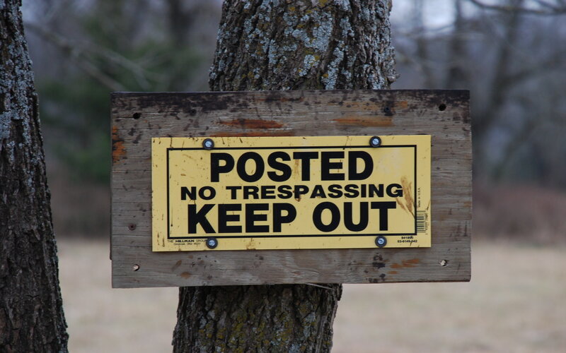 Yellow Warning Sign — Autumn