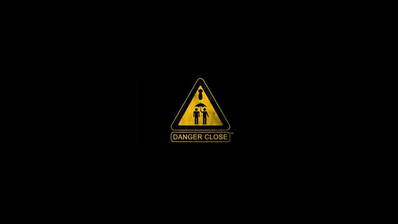 Yellow Warning Sign — Black