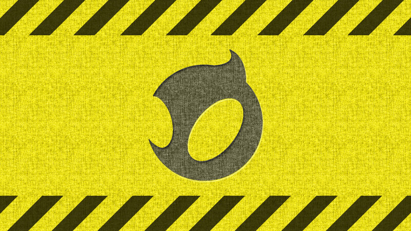 Yellow Warning Sign — Cautionary