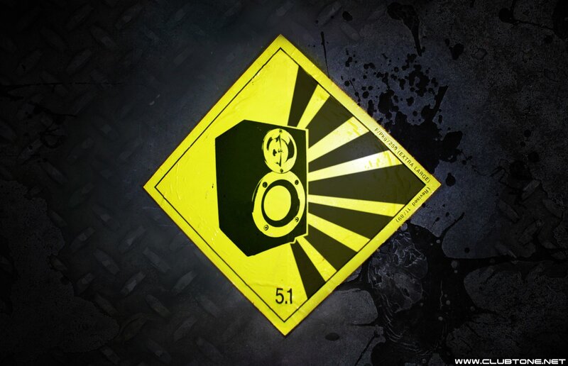 Yellow Warning Sign — Dramatic, Digital Art