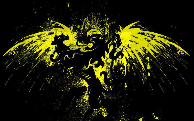 yellow winged creature splatter