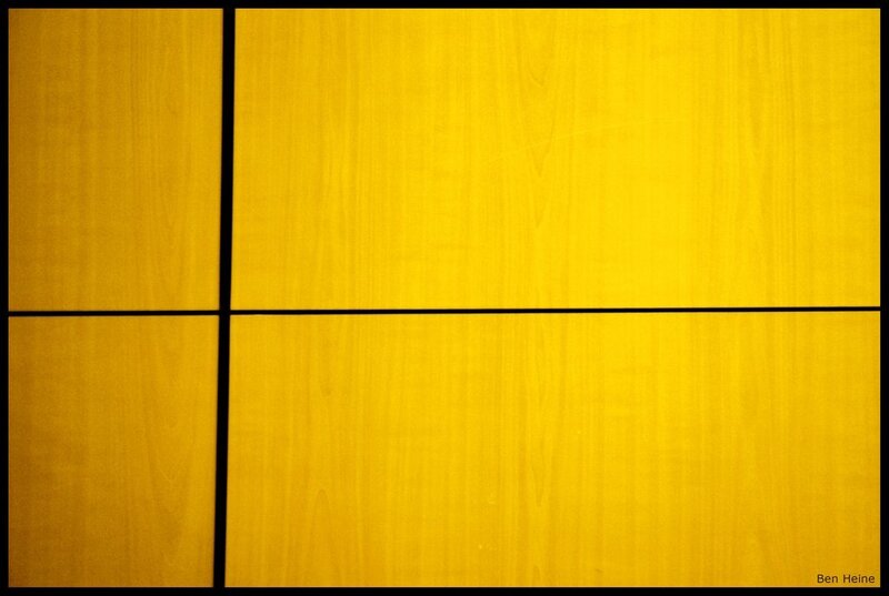 yellow wood panels