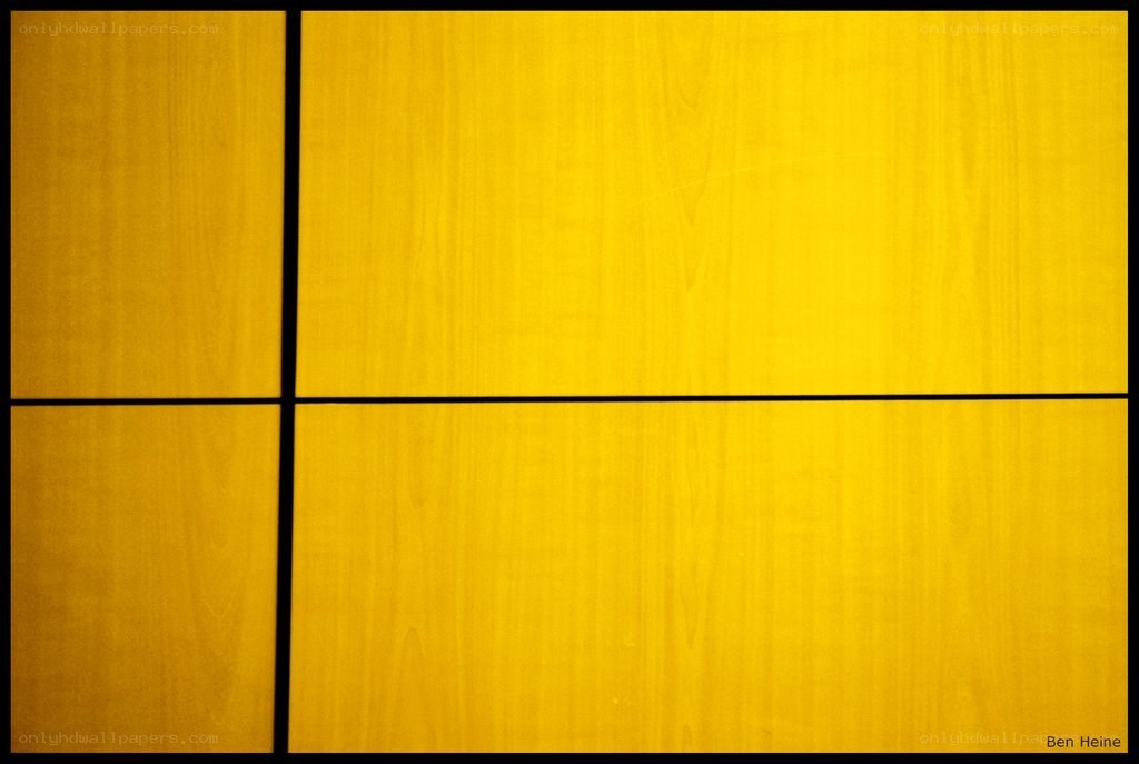 yellow wood panels