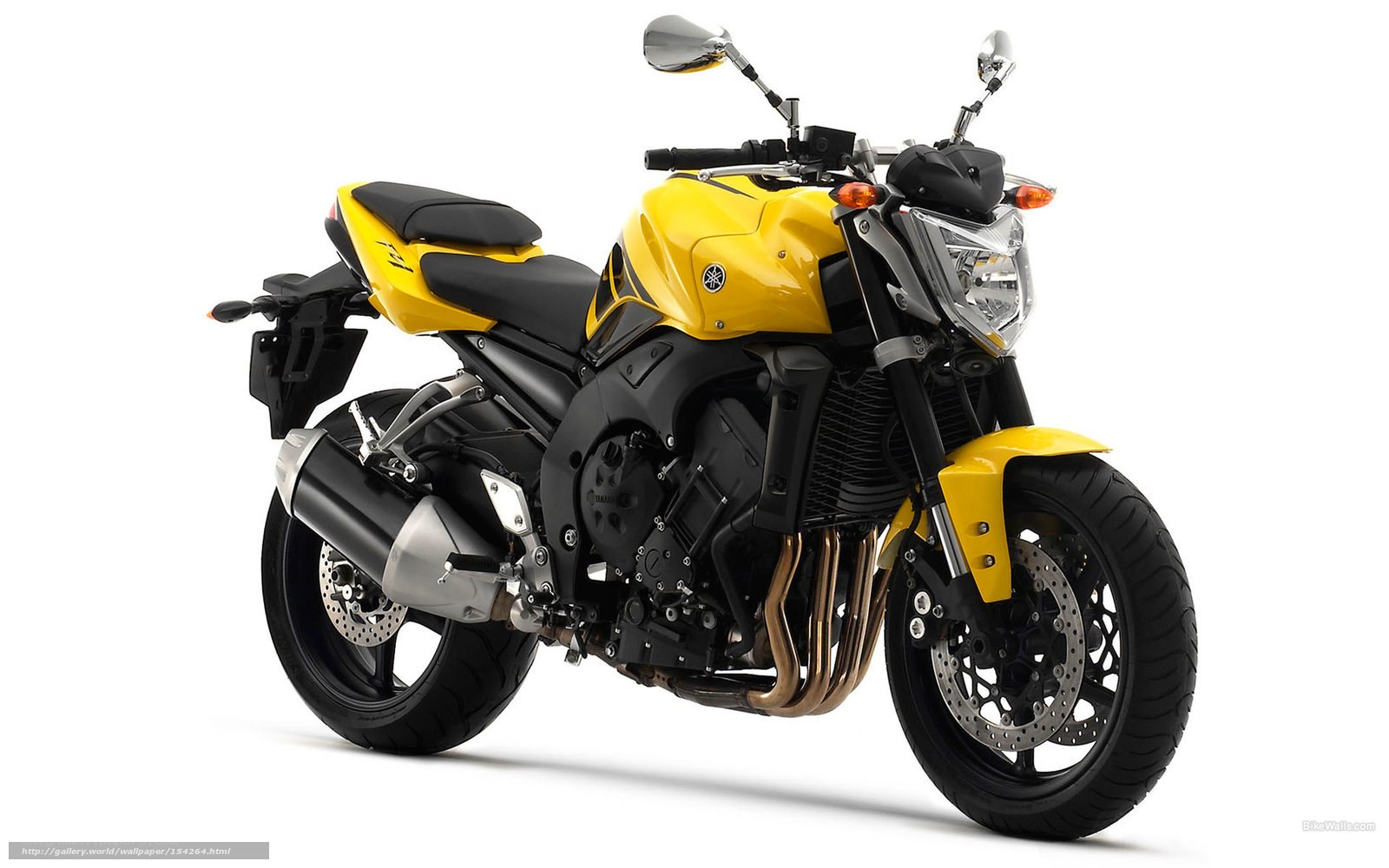 Yellow Yamaha motorcycle