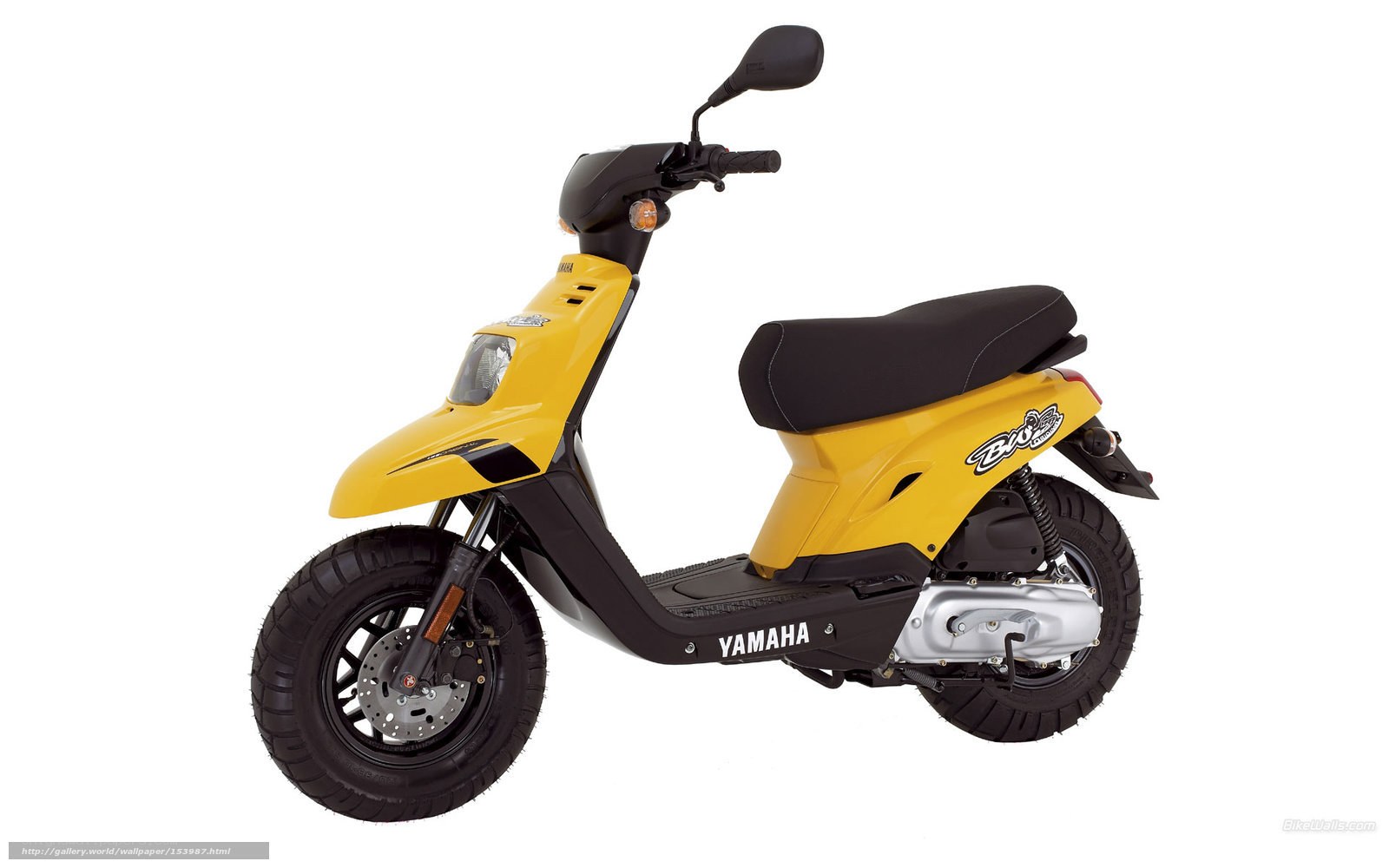 Yellow Yamaha scooter