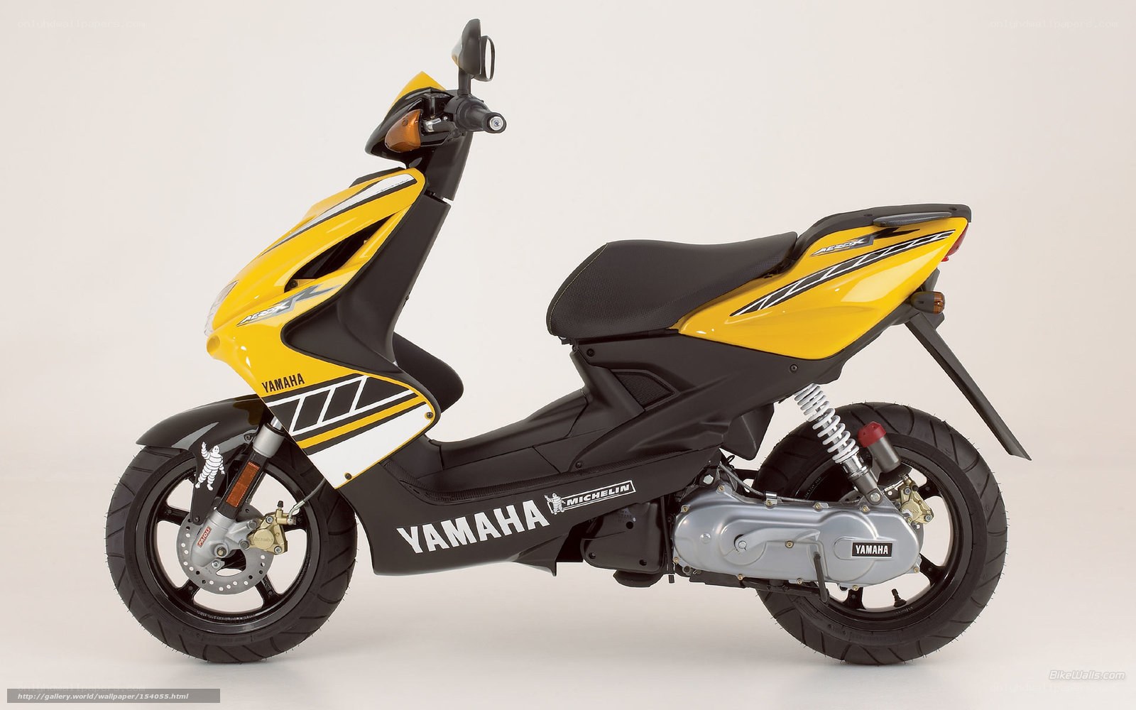 Yellow Yamaha scooter