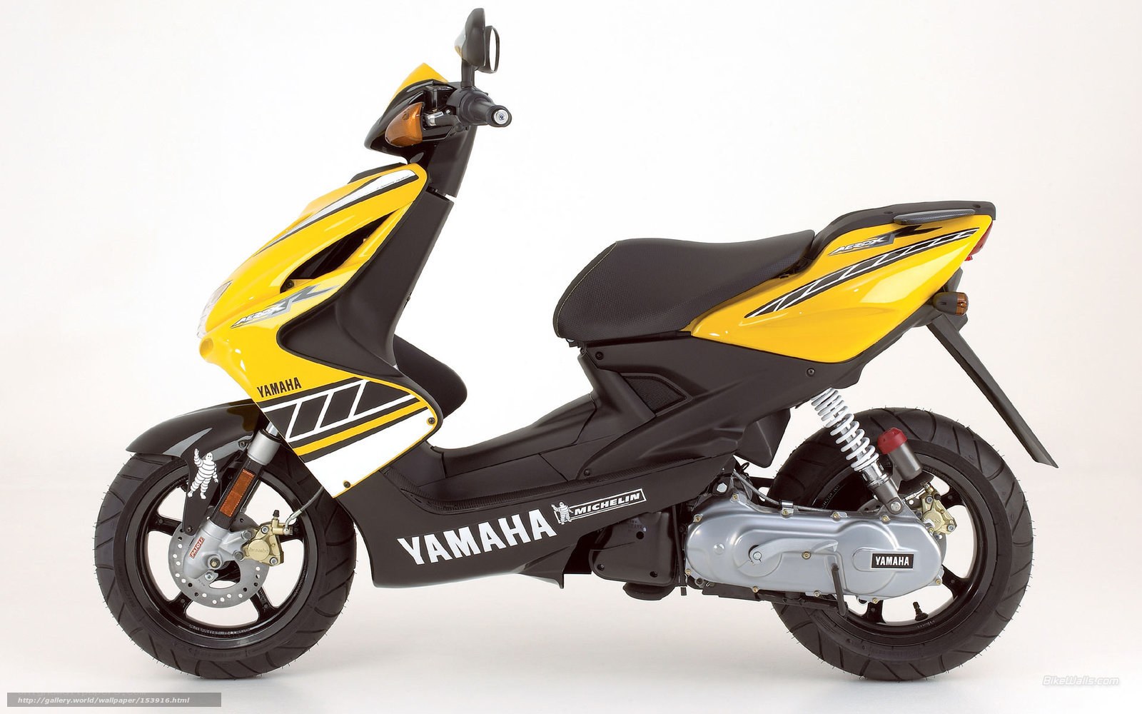 Yellow Yamaha scooter