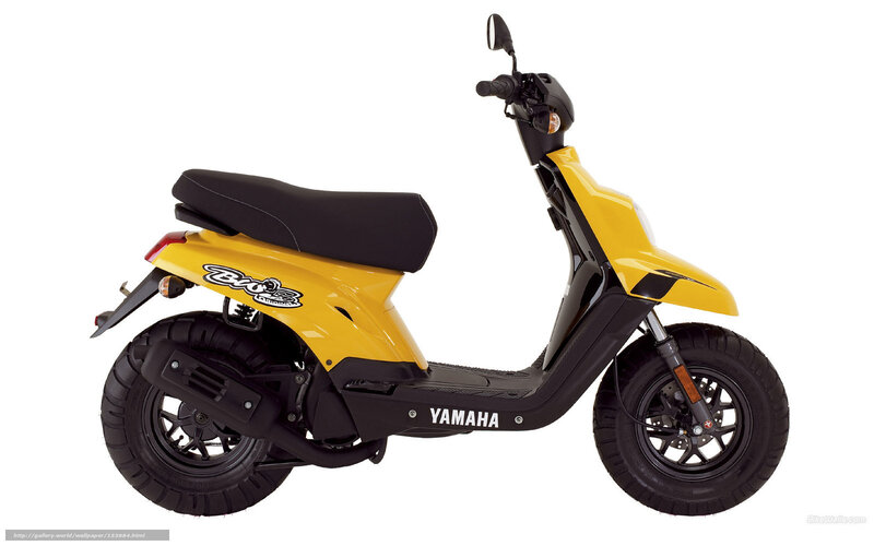 Yellow Yamaha Scooter — Neutral