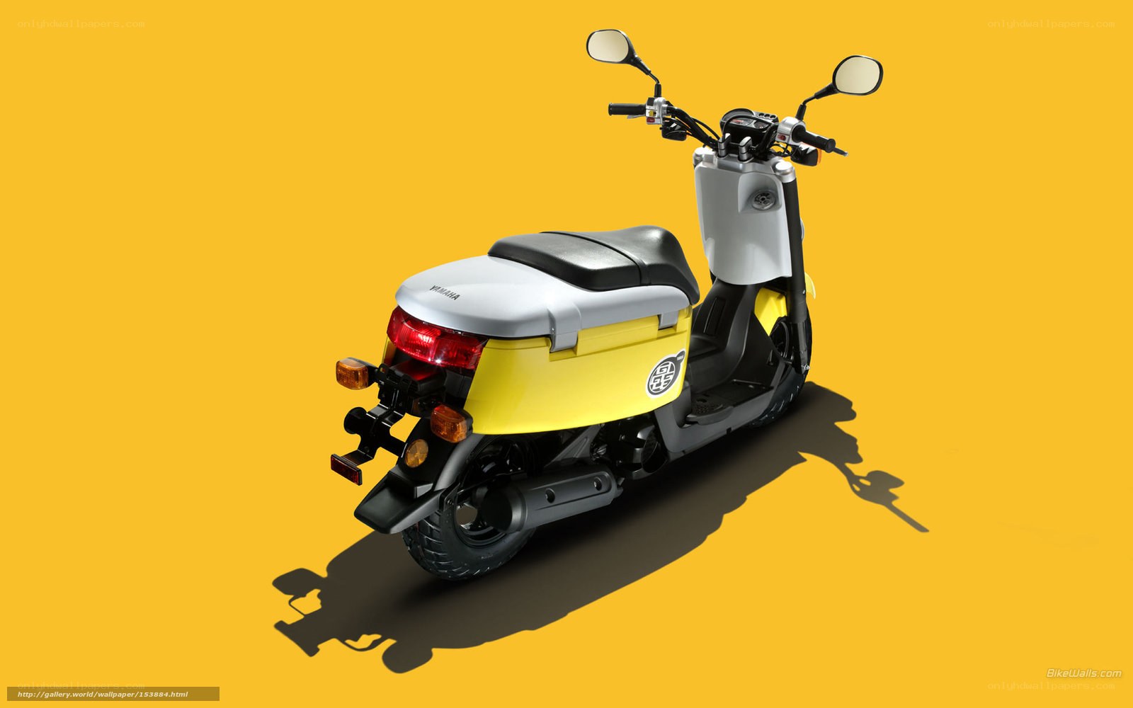 Yellow Yamaha scooter