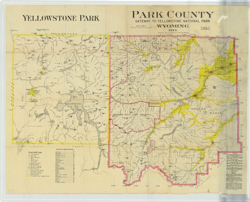 Yellowstone Park map