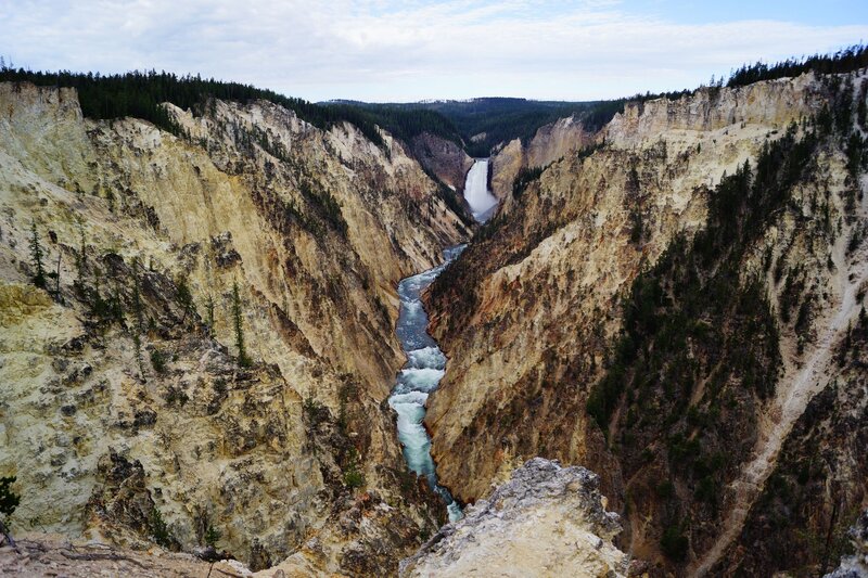 Yellowstone River Canyon — Brown, Dramatic, Afternoon, Photograph