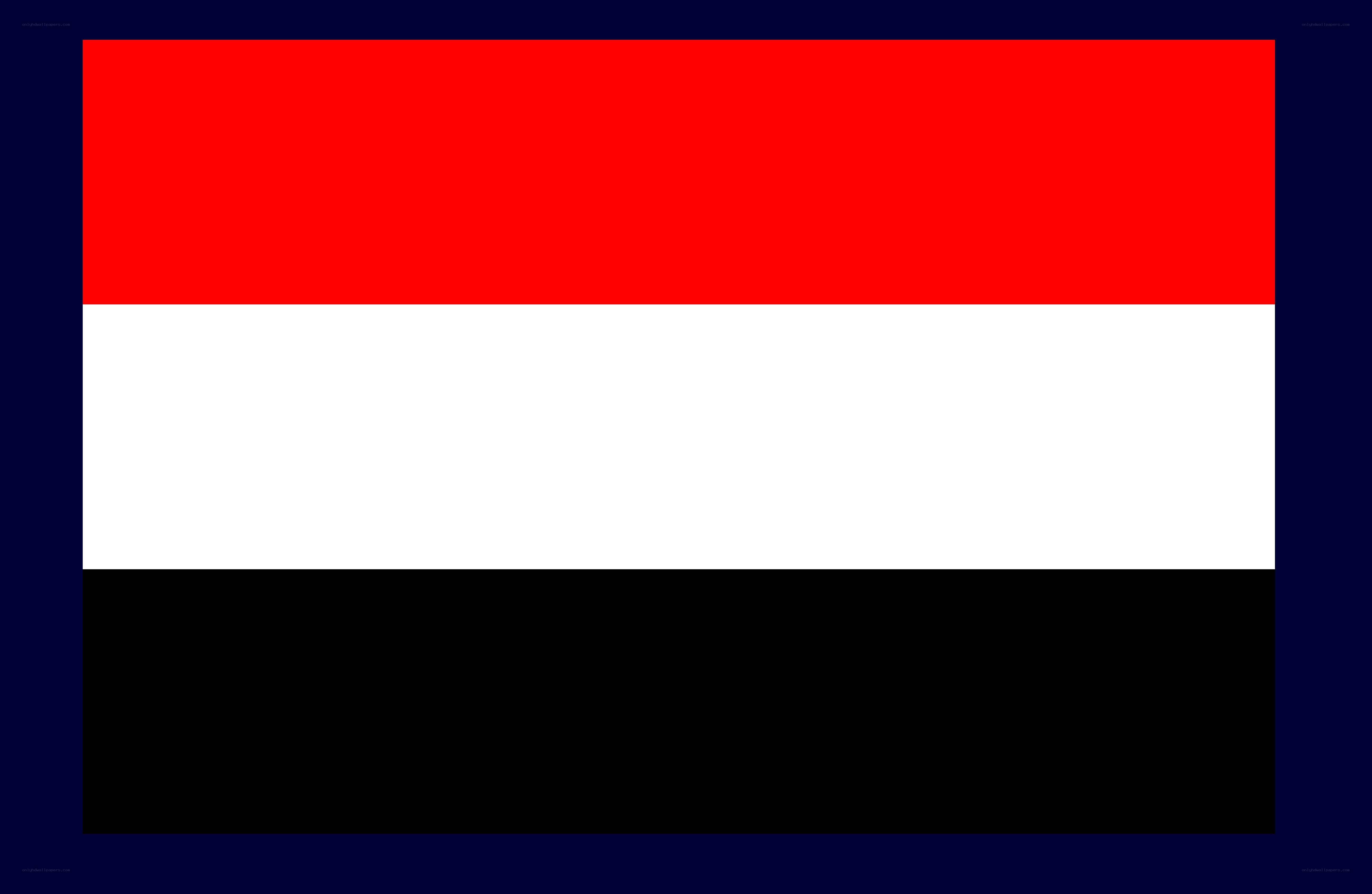Yemeni flag with border