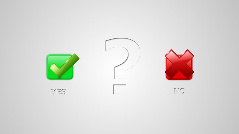 Yes No Question Icons