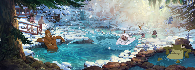 Yeti in Hot Spring