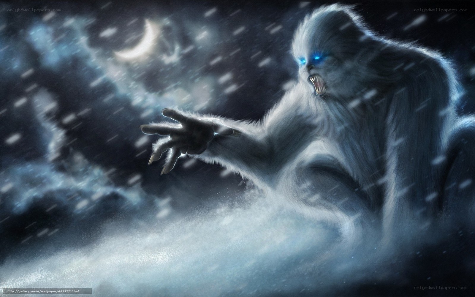 Yeti in the Snowstorm