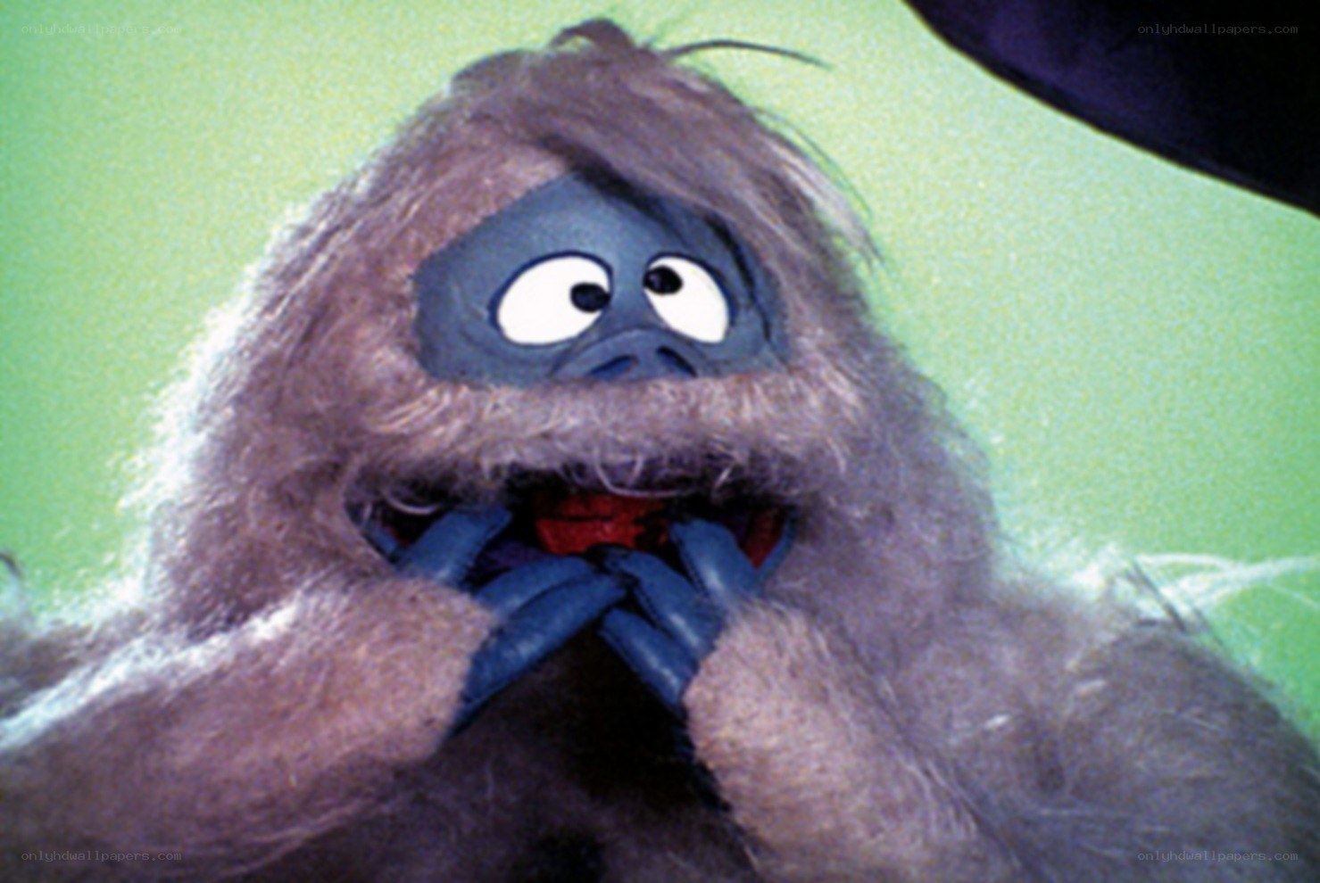 Yeti puppet from a film