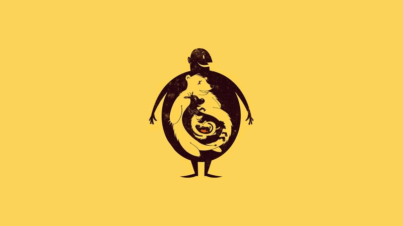 yin-yang animal design