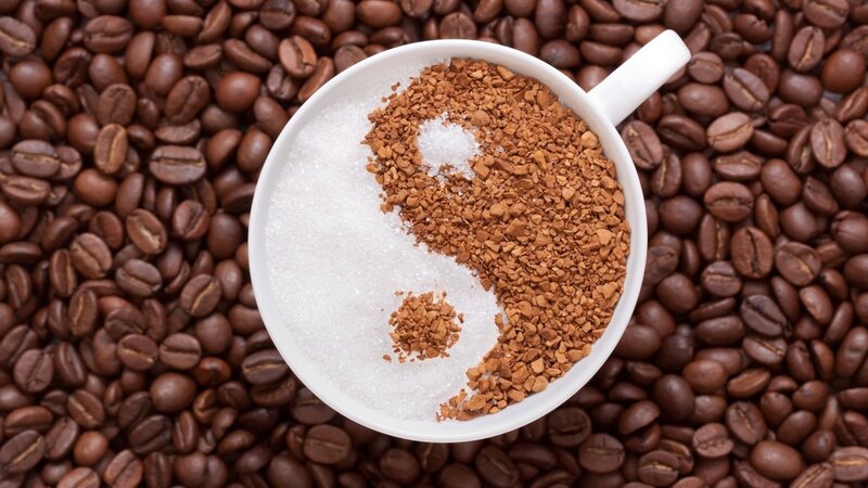 yin yang coffee design
