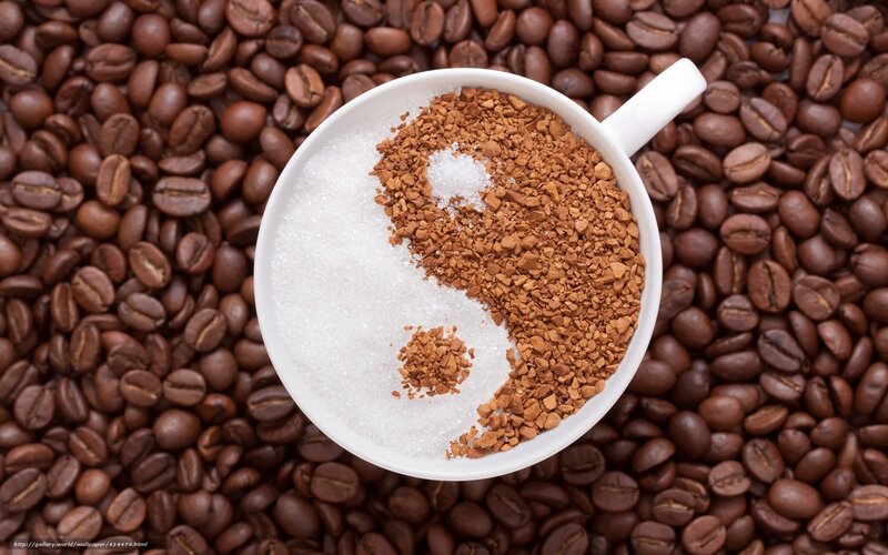 yin yang coffee design