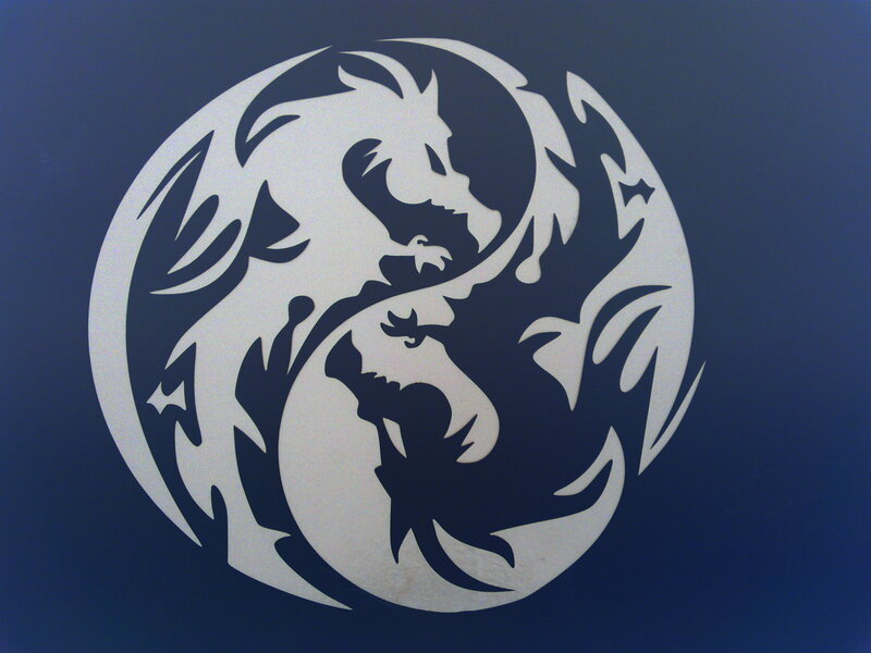 yin-yang dragon design