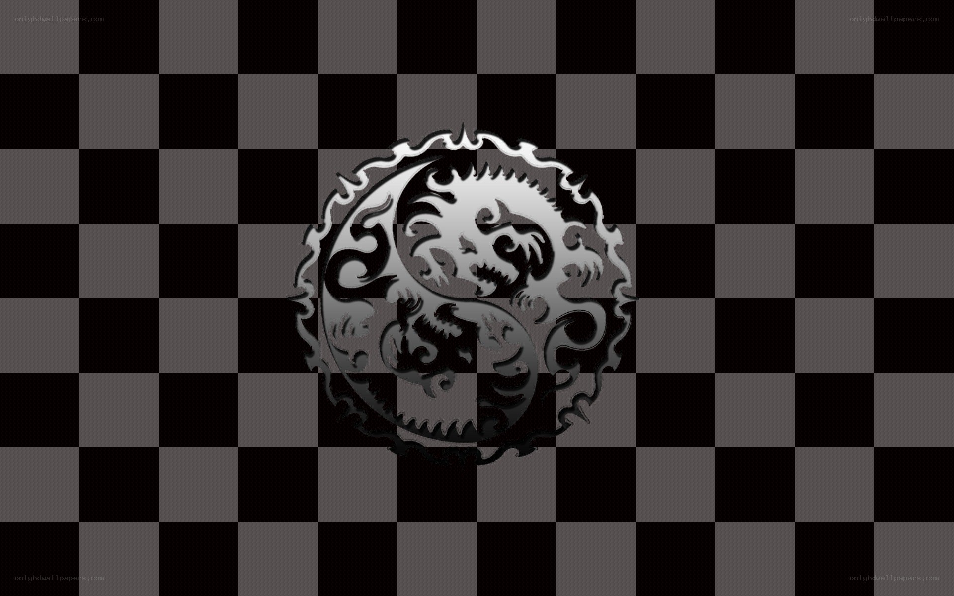 yin-yang dragon emblem