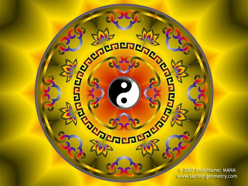 Yin-Yang Mandala Design