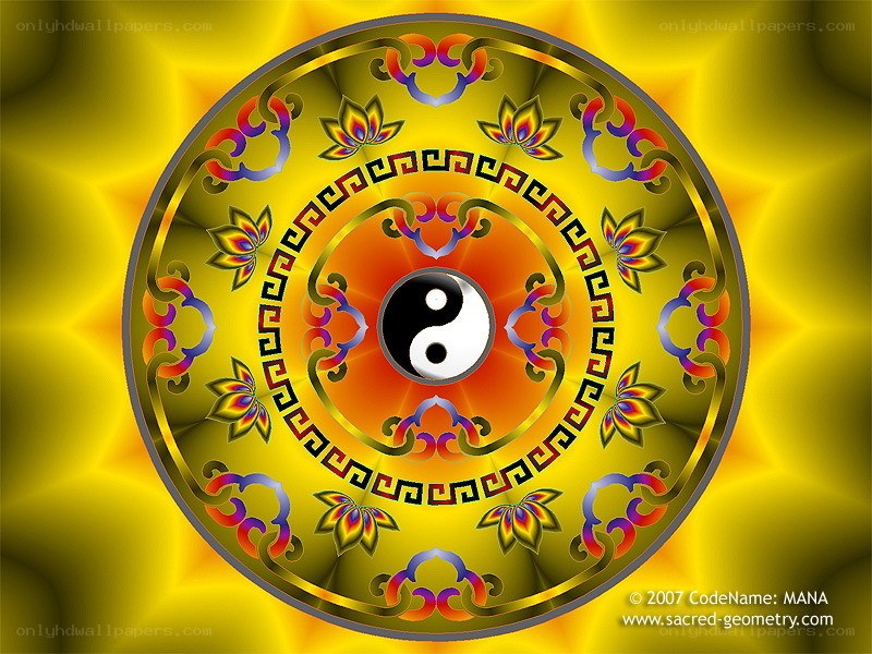 Yin-Yang Mandala Design