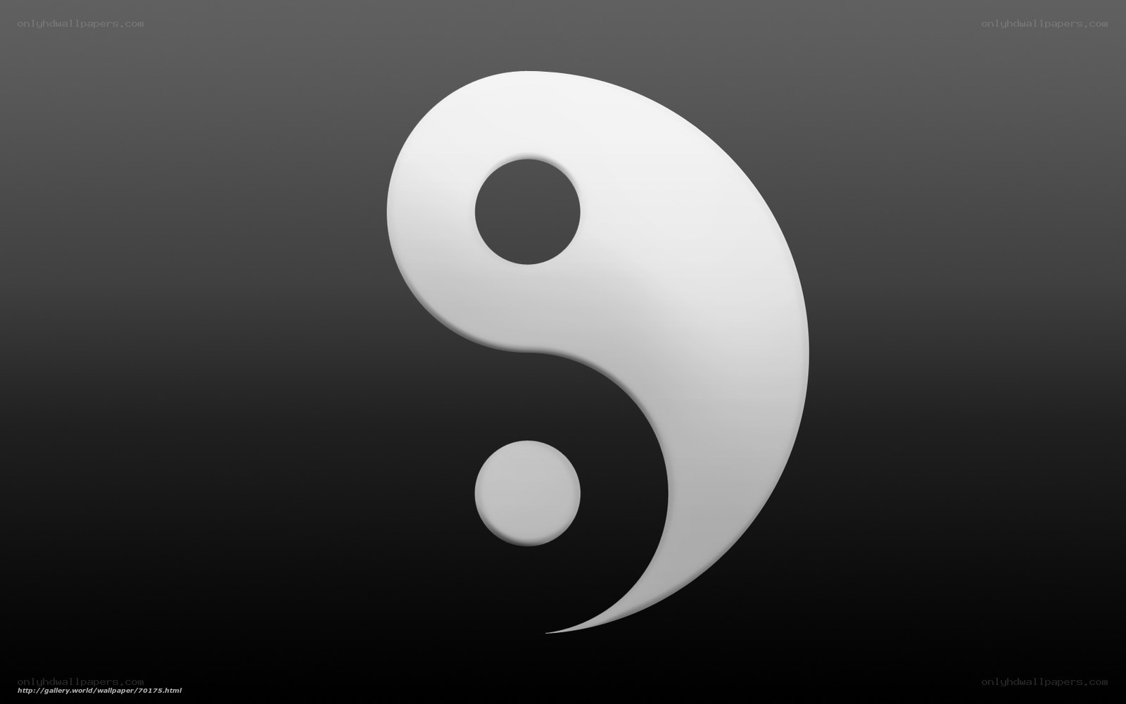 Yin-Yang symbol on dark background