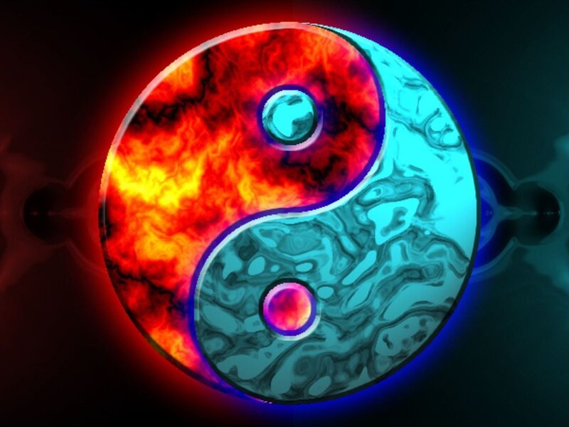 Yin-yang Symbol — Red