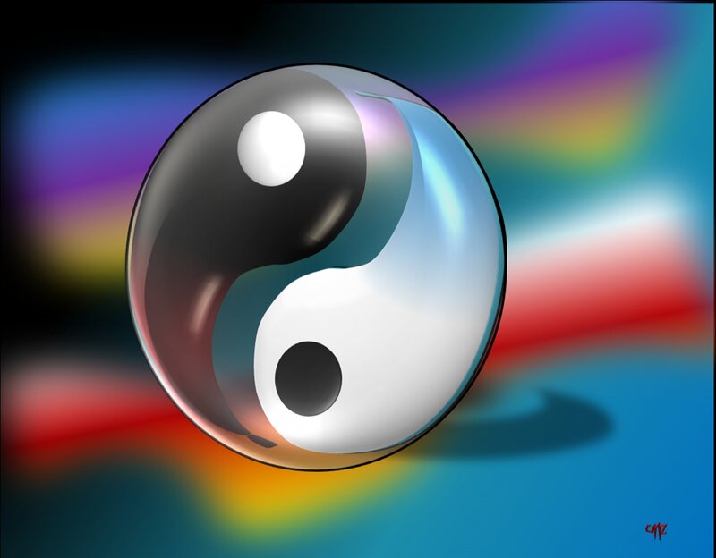 Yin-yang Symbol Sphere