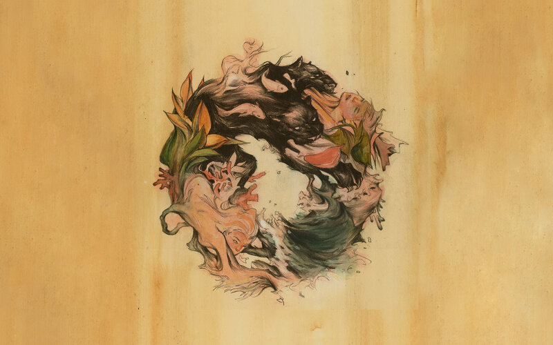 Yin-yang Symbol with Figures